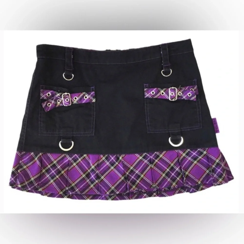 🧚‍♀️Tripp Nyc Purple plaid mini skirt - Picture 6 of 6